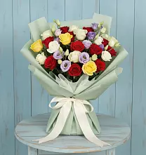 Букет цветов из:  Розы в Степном