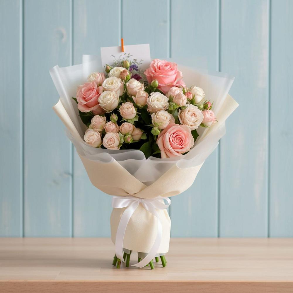 Букет цветов из: Розы в Степном