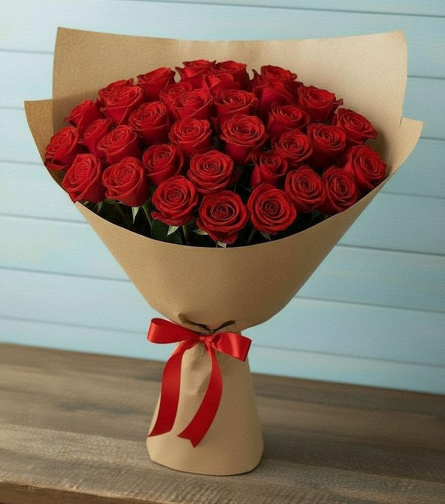 Букет Красные розы Милано в Степном