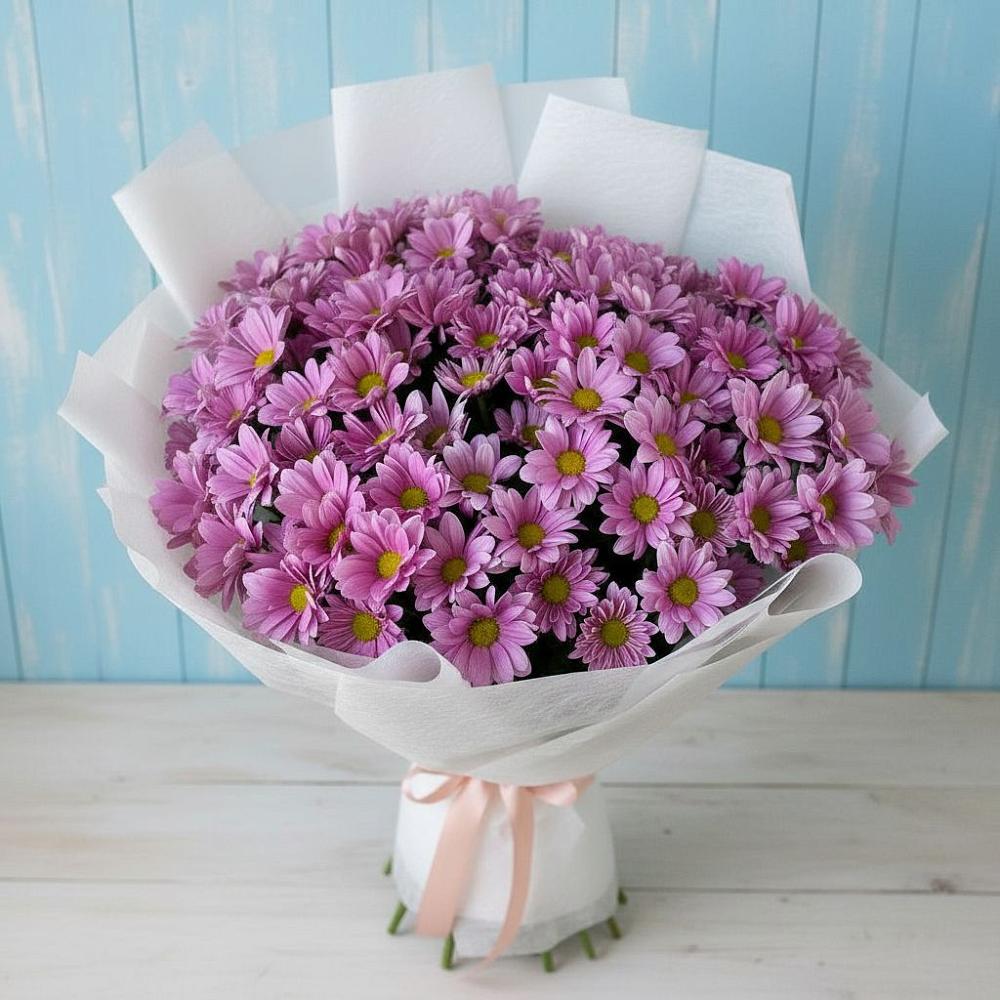 Букет цветов из: Хризантемы в Степном