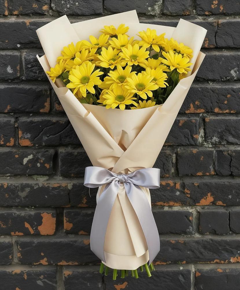 Букет цветов из: Хризантемы в Степном