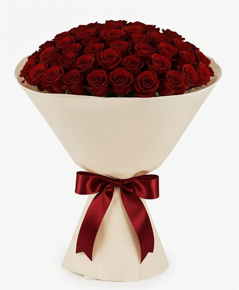 Букет 101 Бордовая роза Блэк Бакарра в Степном